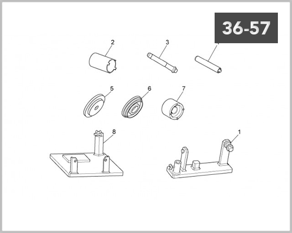 36-57 - WORKSHOP SERVICE TOOLS CLUTCH