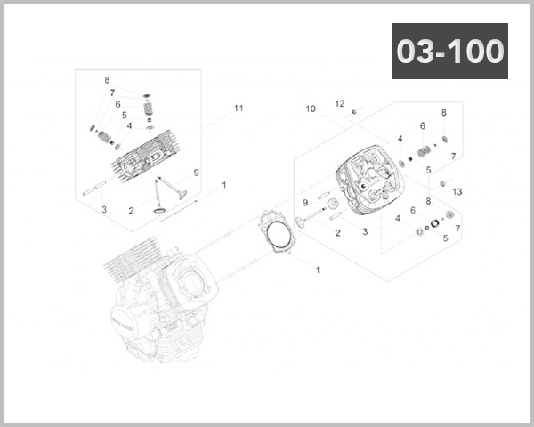 03-100 - CYLINDER HEAD VALVES