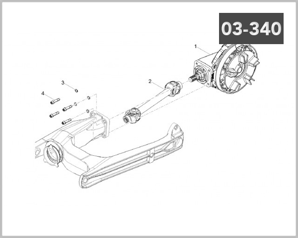 03-340 - REAR DRIVE SHAFT