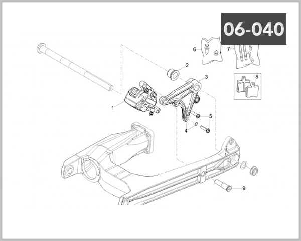 06-040 - CALIPER REAR BRAKE
