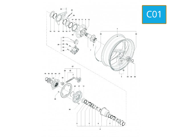 C01 - REAR WHEEL