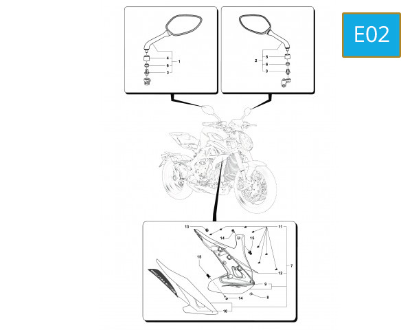 E02 - MIRROR/SIDE COVER, RIGHT