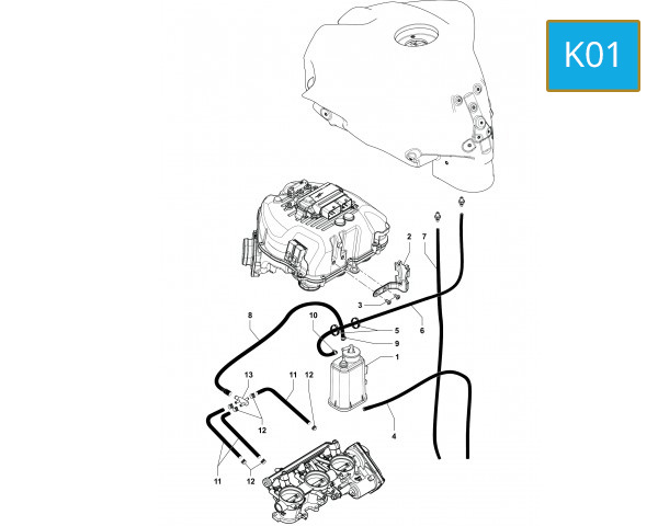 K01 - EVAPORATIVE CANISTER