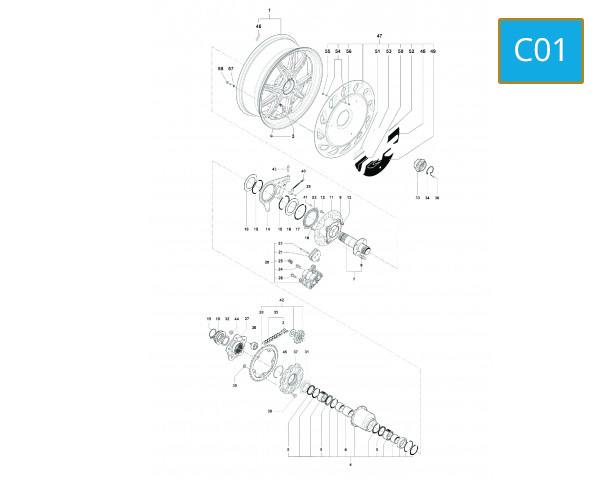 C01 - REAR WHEEL