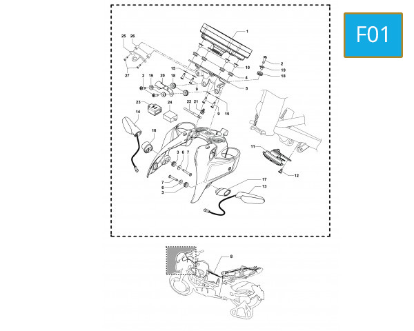 F01 - DASHBOARD/FRONT INDICATORS