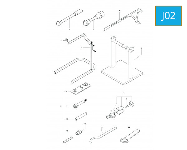J02 - SERVICE TOOLS (FRAME 2)