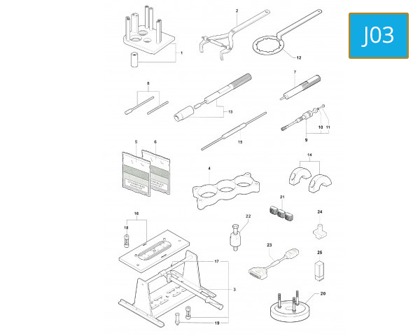 J03 - SERVICE TOOLS - ENGINE