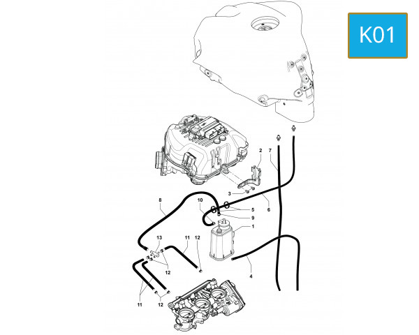 K01 - EVAPORATIVE CANISTER