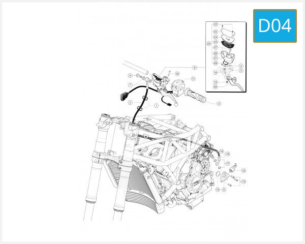 D04 - HANDLEBAR CONTROLS LH