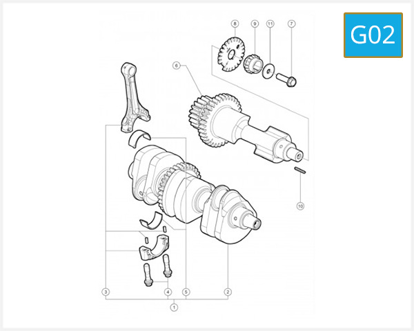 G02 - CRANKSHAFT PISTON