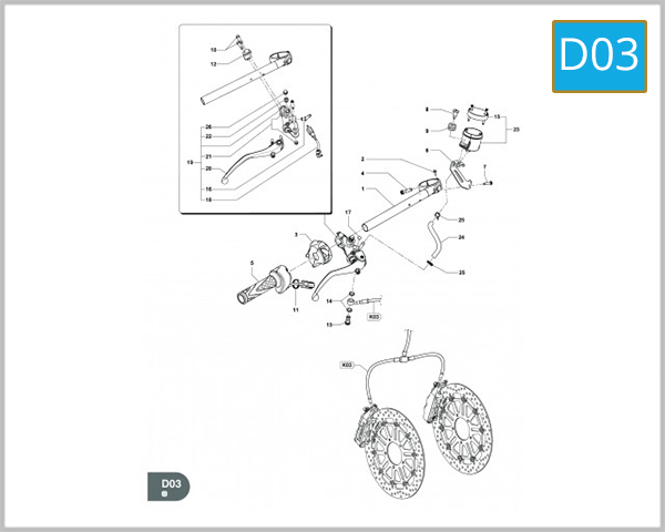 D03 - RIGHT HANDLEBAR