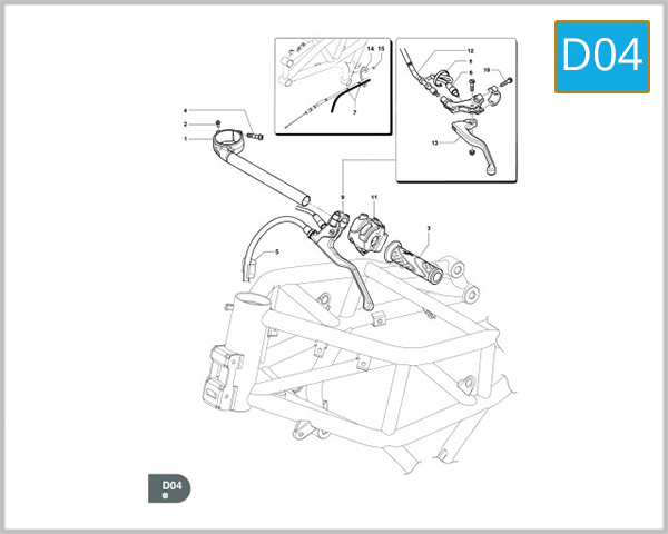 D04 - LEFT HANDLEBAR