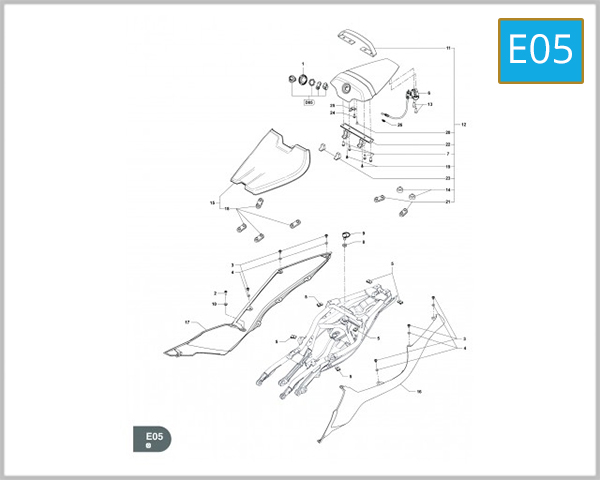 E05 - COVER FRAME - SEAT