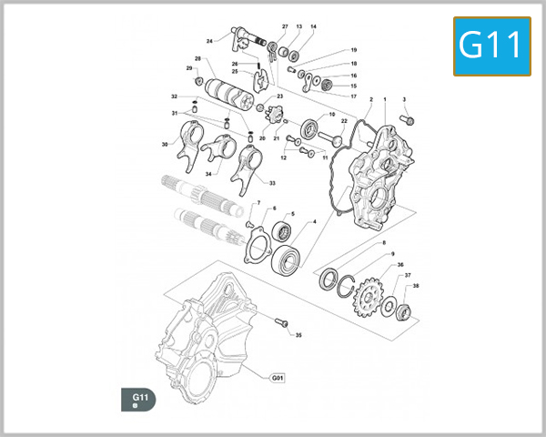 G11 - GEAR CHANGE MECHANISM