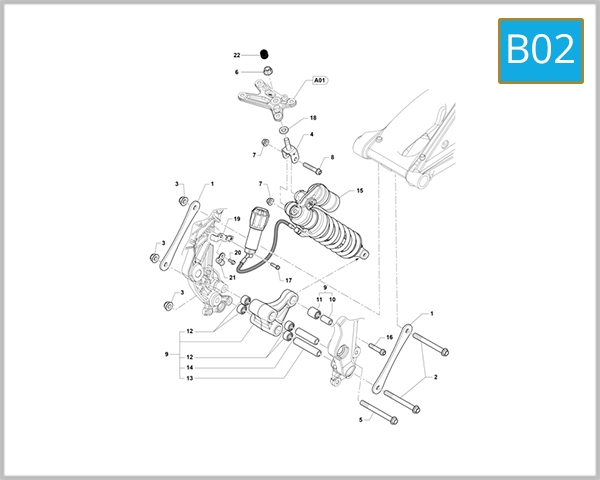 B02 - REAR SHOCK ABSORBER