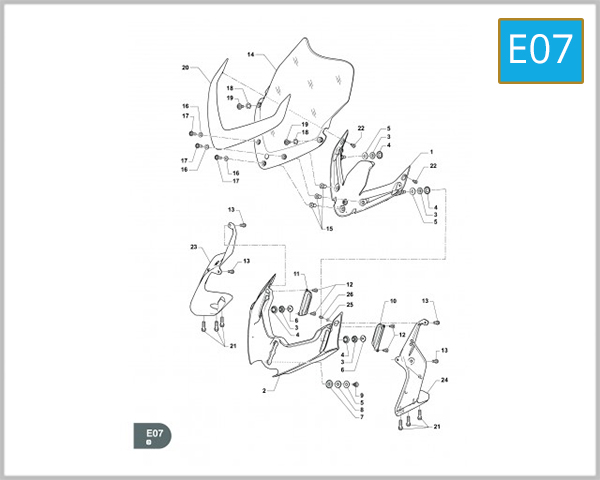E07 - WINDSHIELD