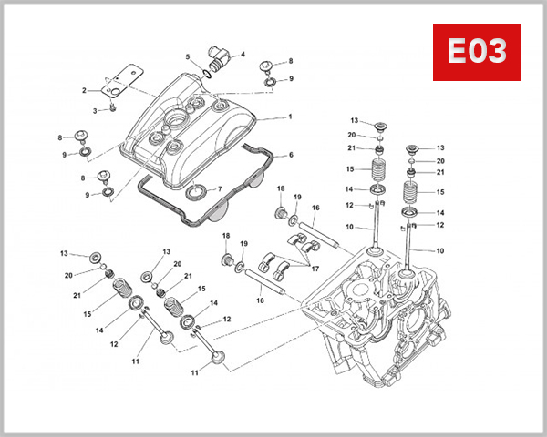 E03 - COVER CYLINDER HEAD