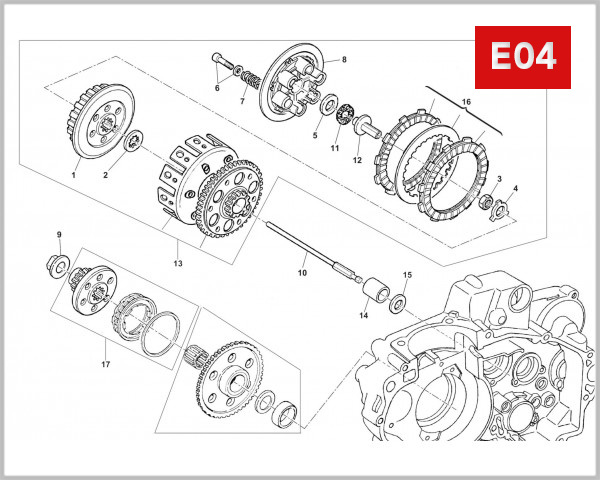 E04 - CLUTCH BODY