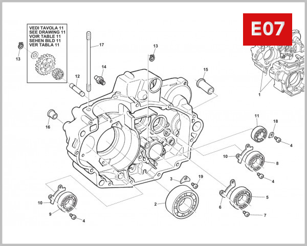 E07 - CRANKCASE ASSY