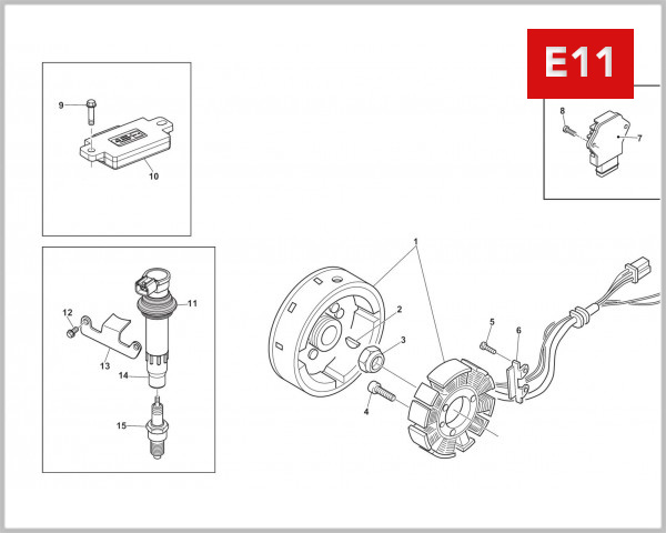 E11 - ECU & STATOR MAGNETO