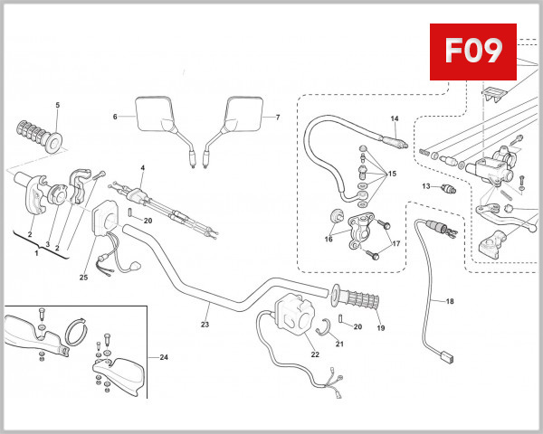 F09 - HANDLEBAR AND CONTROLS