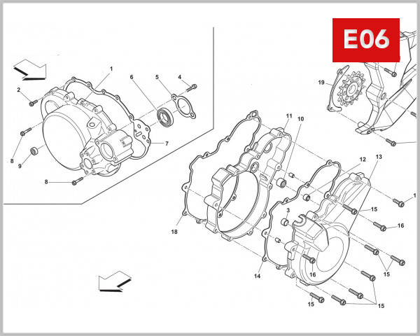 E06 - CRANKCASE COVER