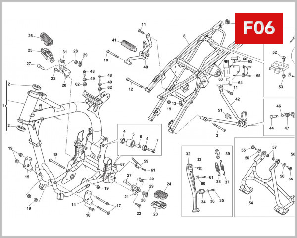 F06 - FRAME/FOOT RESTS