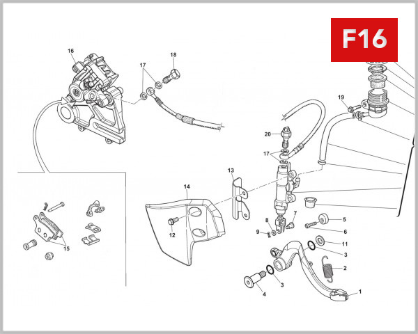 F16 - REAR HYDRAULIC BRAKE