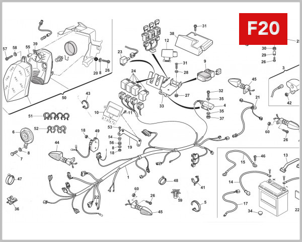 F20 - MAIN WIRING HARNESS