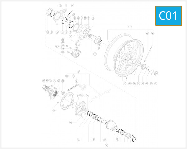 C01 - REAR WHEEL