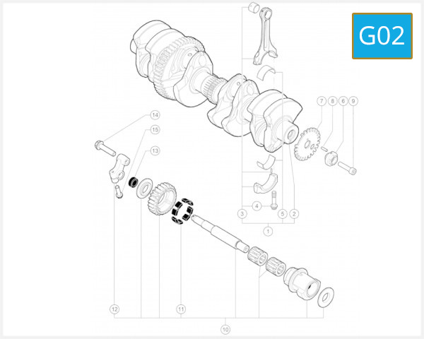G02 - CRANKSHAFT PISTON