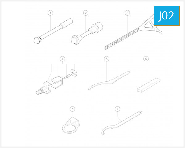 J02 - SERVICE TOOLS FRAME 2