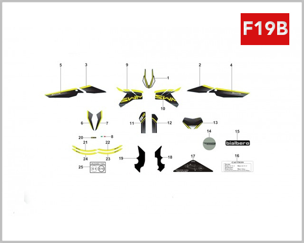 F19B - EMBLEM YELLOW VERSION