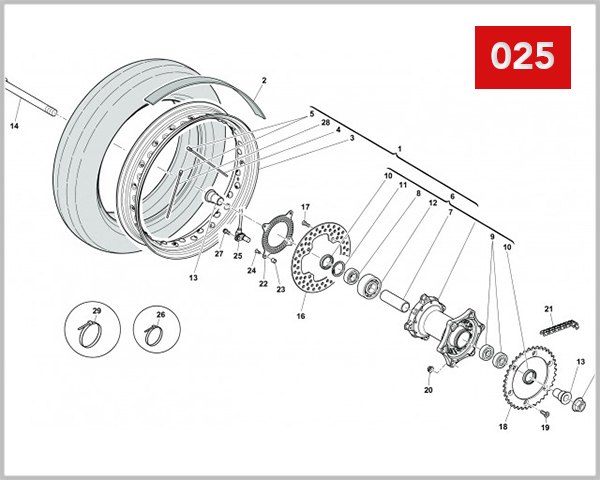 025 - REAR WHEEL SPADES/OUTLAW