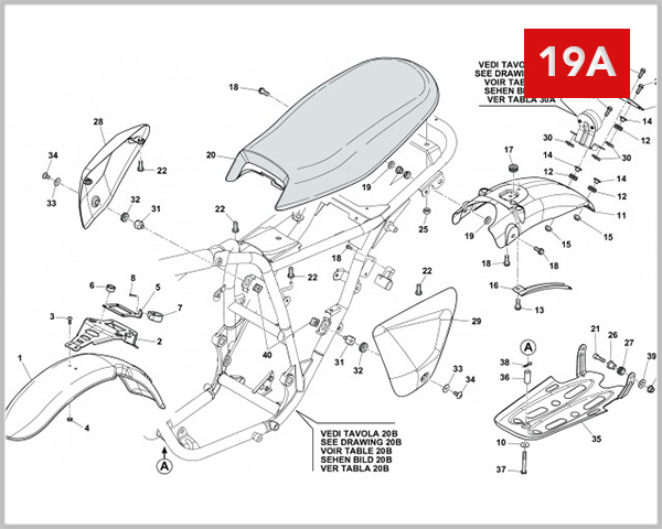 19A - PANEL FENDERS SEAT SIX DAYS