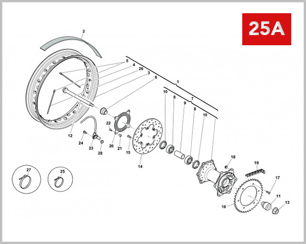 25A - REAR WHEEL SIX DAYS
