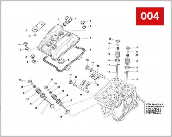 004 - COVER CYLINDER HEAD
