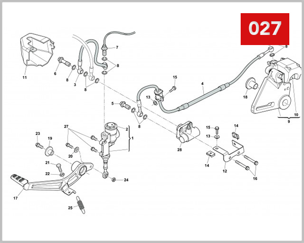 027 - MASTER CYLINDER REAR