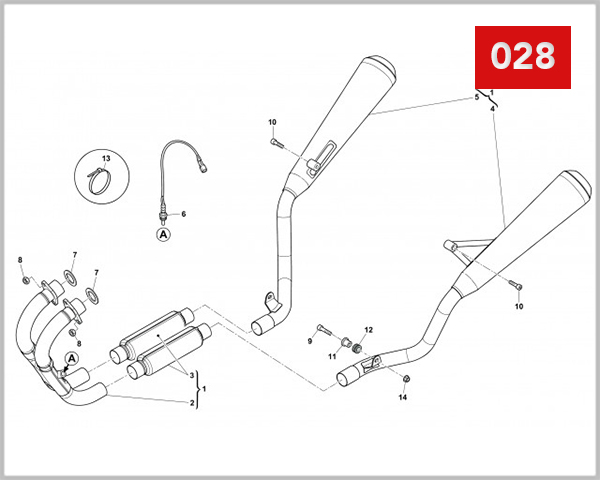 028 - EXHAUST SYSTEM ACE OF SPADES