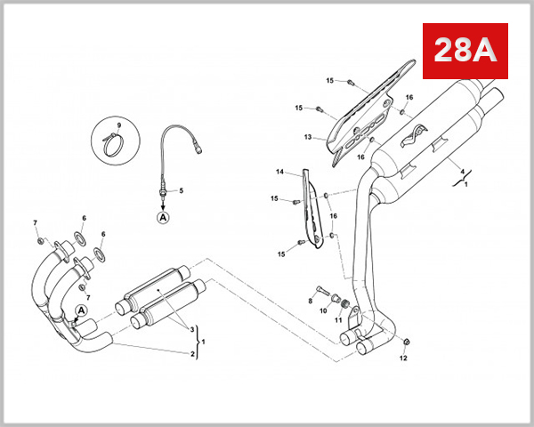 28A - EXHAUST SYSTEM OUTLAW