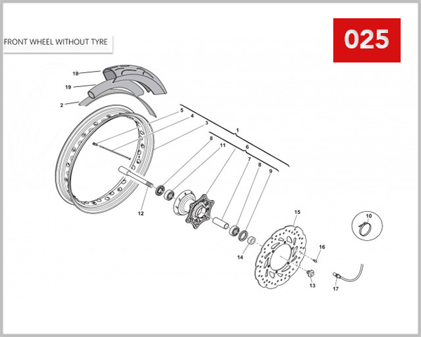 025 - FRONT WHEEL