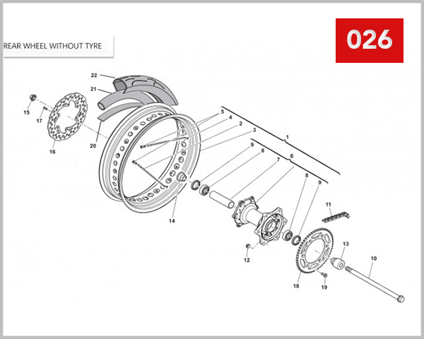026 - REAR WHEEL