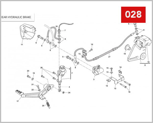 028 - MASTER CYLINDER REAR
