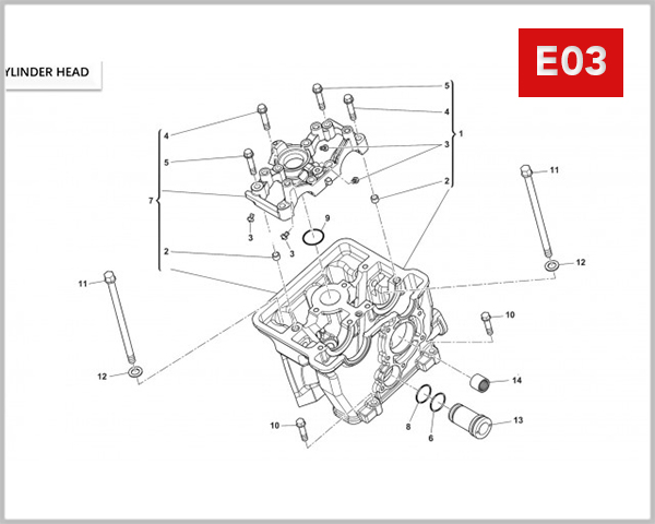 E03 - CYLINDER HEAD
