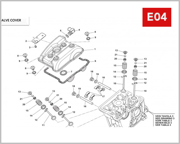 E04 - COVER CYLINDER HEAD