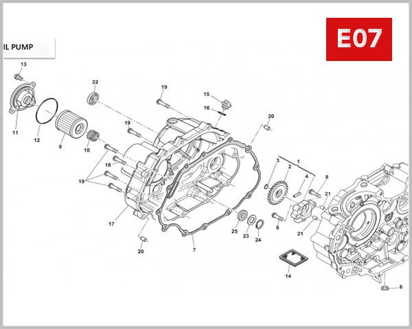 E07 - ENGINE OIL PIPE