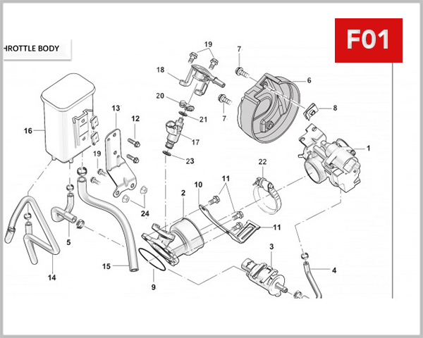 F01 - THROTTLE BODY