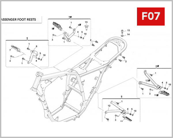 F07 - REAR FOOTREST