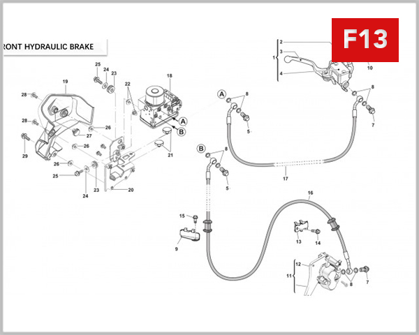 F13 - MASTER CYLINDER FRONT
