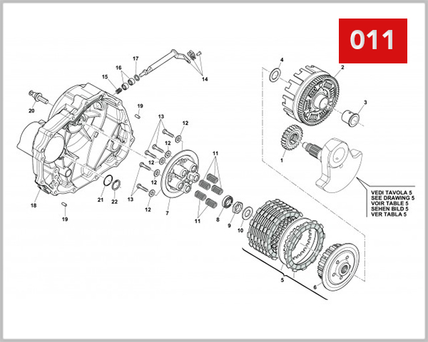 011 - CLUTCH COVER CLUTCH